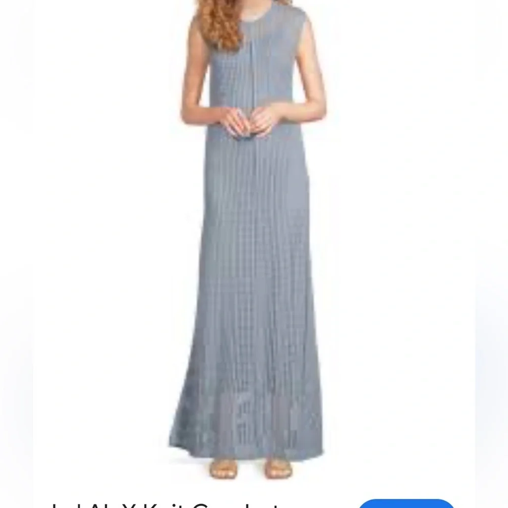 Le AL.X Crochet knit sleeveless  Maxi Dress - Picture 2 of 11